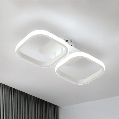 DecorBites™ Acrylic LED Ceiling Lamp: Modern Nordic Chandelier for Living Dining Room & Aisle