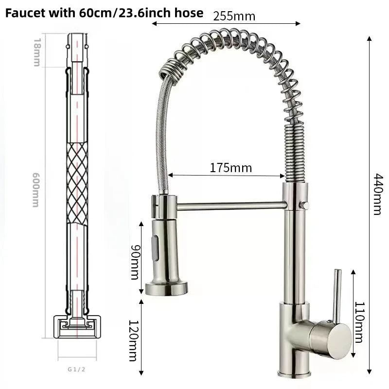 DecorBites™ Gourmet Faucets Mixer Tapware for Kitchen Bathroom Sink Washbasin