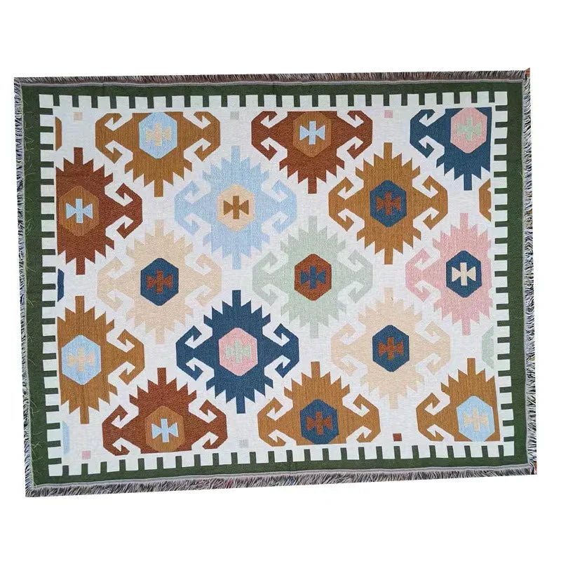 DecorBites™ Bohemian Knit Throw Blanket