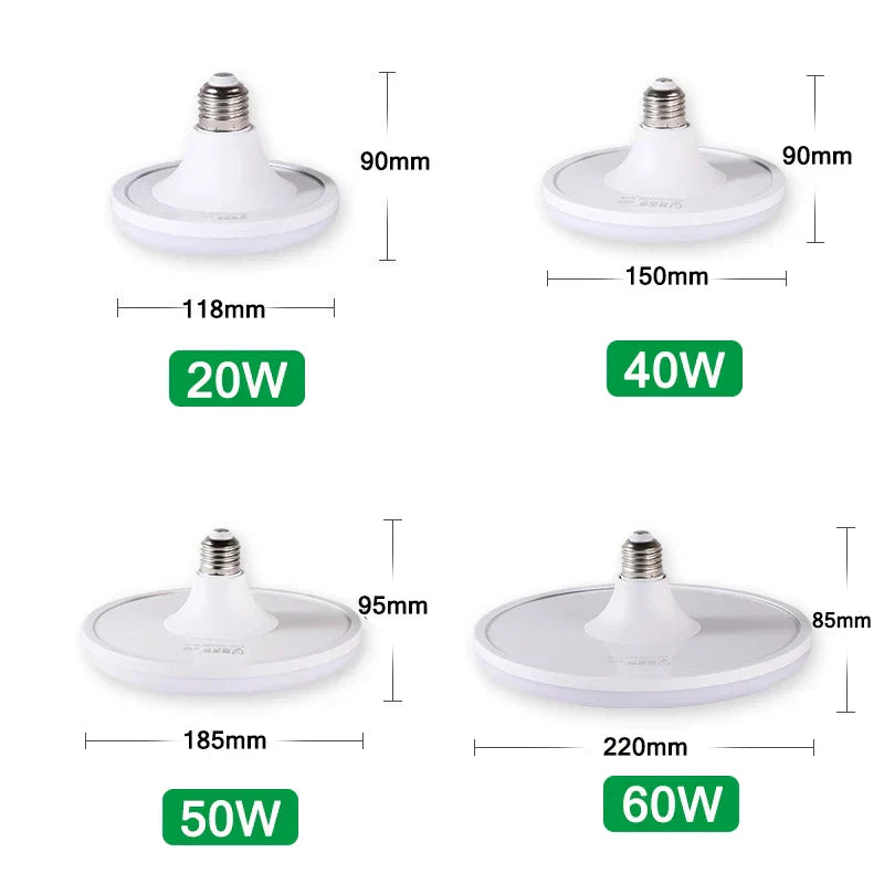 DecorBites™ LED UFO Ceiling Lamp E27 Bulb Super Bright Indoor Lighting for Living Room