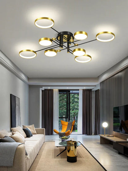 DecorBites™ LED Chandelier for Home Decor, Brightness Adjustable, Living Room, Dining Room Lighting