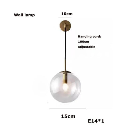 DecorBites™ Glass Bubble Kitchen Island Chandelier: LED Hanging Lamps for Dinning Room