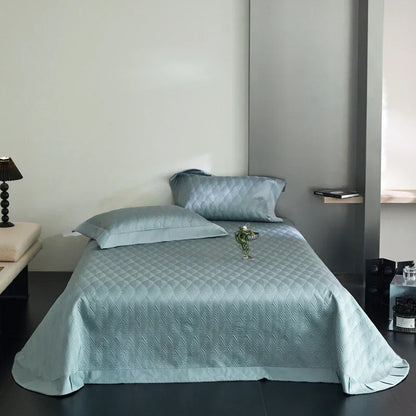 DecorBites™ Cool Lyocell Fiber Quilted Bedspread Set with Pillowcase