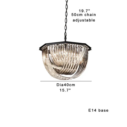 DecorBites™ Glass Crystal Pendant Lights for Kitchen Island Bar - Elegant Luxury LED Lamps