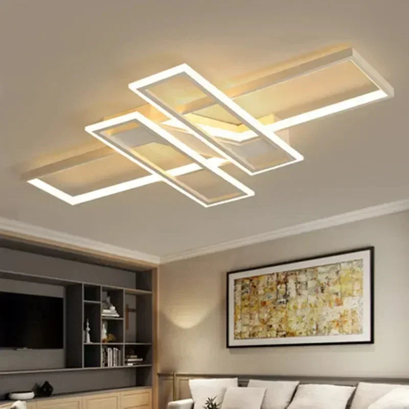 DecorBites™ LED Chandeliers with Remote Control - Black Lustre Ceiling Lamp for Home