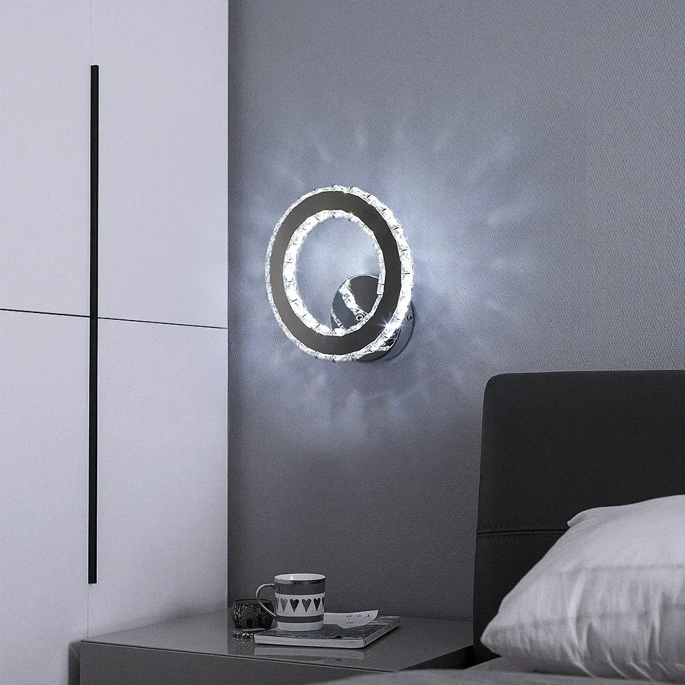 DecorBites™ Crystal LED Wall Light Modern Indoor Lighting for Living Room & Aisle