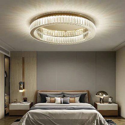 DecorBites™ Crystal LED Ceiling Chandelier for Home Living Room Lighting Decoration