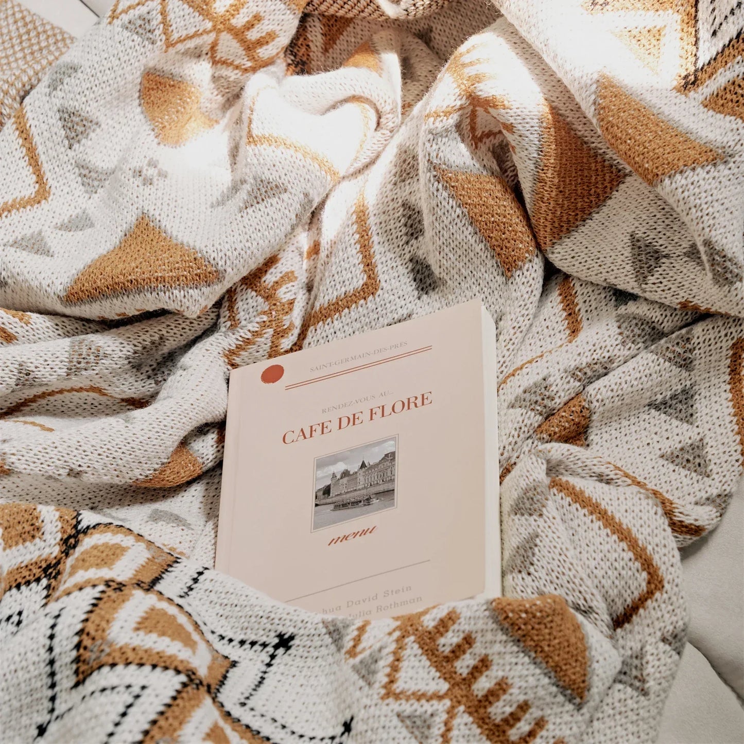 DecorBites™ Boho Geometric Pattern Summer Blanket