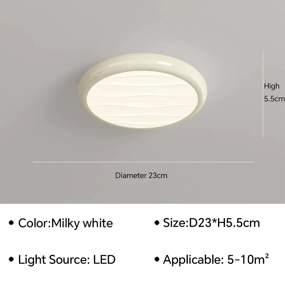 DecorBites™ LED Ceiling Light: Nordic Minimalist Design, Remote Control, for Bedroom, Living Room