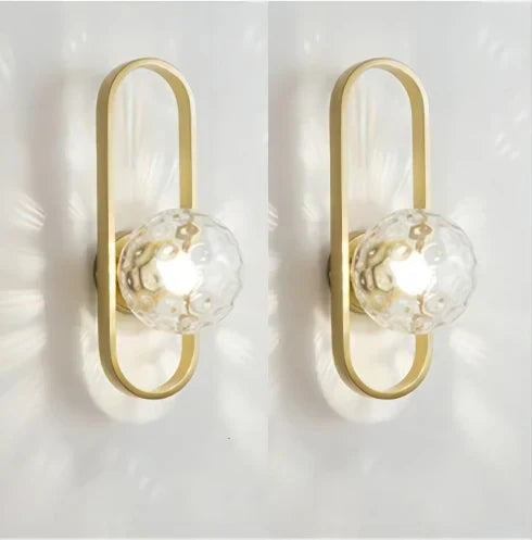 DecorBites™ LED Glass Wall Sconce Lamp for Bedroom Living Room Staircase