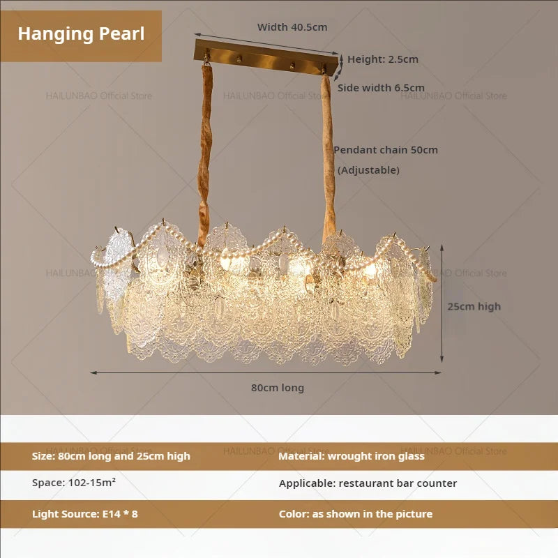 DecorBites™ Cream Crystal Chandelier: French Light Luxury for Living Room, Bedroom, Dining Room