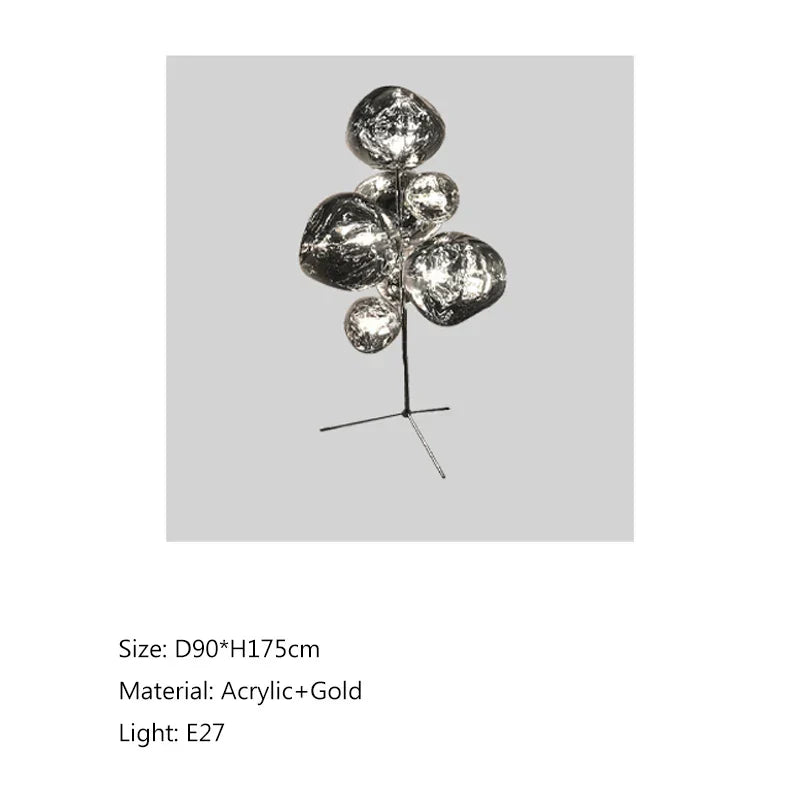 DecorBites™ LED Lava Floor Lamp Nordic Minimalist Indoor Lighting Room Bedroom Standing Light