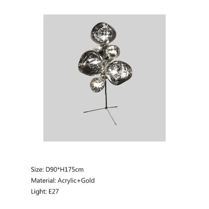 DecorBites™ LED Lava Floor Lamp Nordic Minimalist Indoor Lighting Room Bedroom Standing Light
