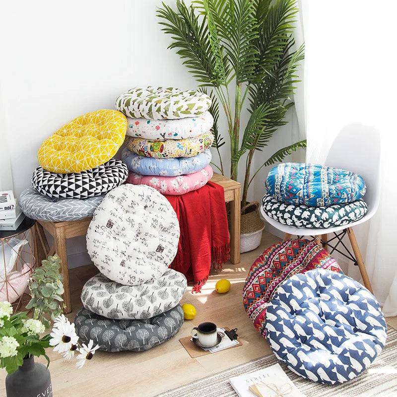 DecorBites™ Bohemian Mandala Meditation Cushion Pouf for Living Room, Kids & Adults