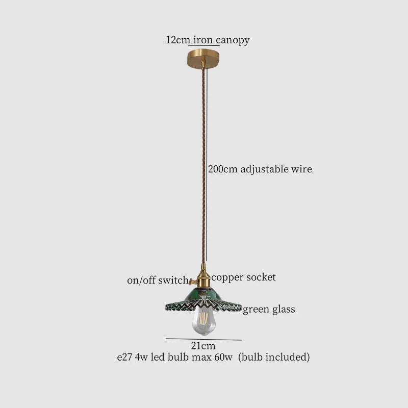 DecorBites™ Green Leaf LED Pendant Lamp for Home and Cafe Decor
