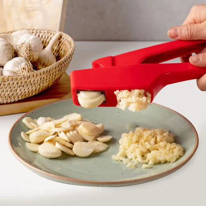 DecorBites™ Garlic Crusher: Multi-Functional Manual Press & Grinder