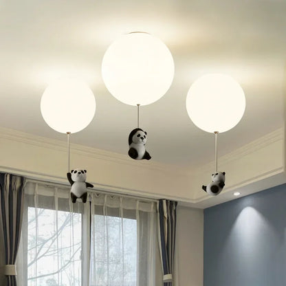 DecorBites™ Kids Bear LED Ceiling Chandelier, Cute Bedroom Pendant Light for Boys and Girls