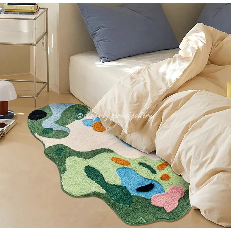 DecorBites™ Luxe 3D Hand Tufted Moss Carpet - Children's Room Irregular Rug