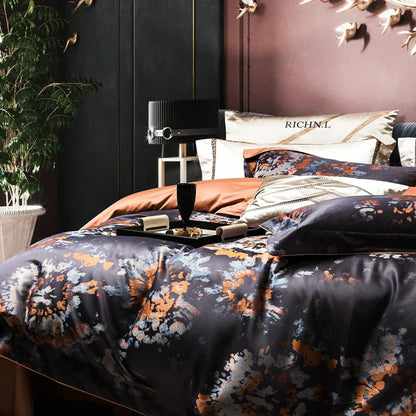 DecorBites™ 1500TC Jacquard Egyptian Cotton Bedding Set for Queen King Linens