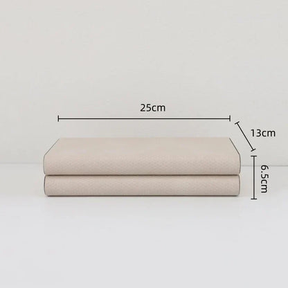 DecorBites™ Beige Leather Metal-edged Jewelry Box & Storage Container