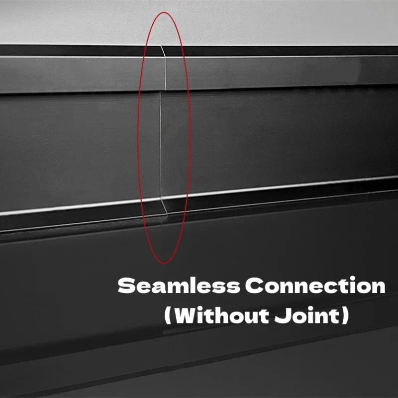 DecorBites™ LED Skirting Line Aluminum Profile for Stylish Backlighting, Stair Lighting & Wall Trim