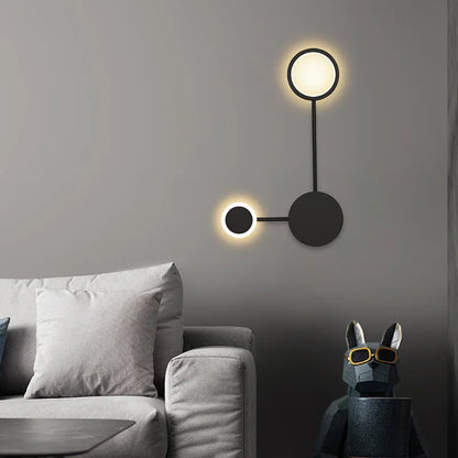 DecorBites™ Black Gold LED Wall Lamp for Indoor Bedroom Living Room Stairs Bar