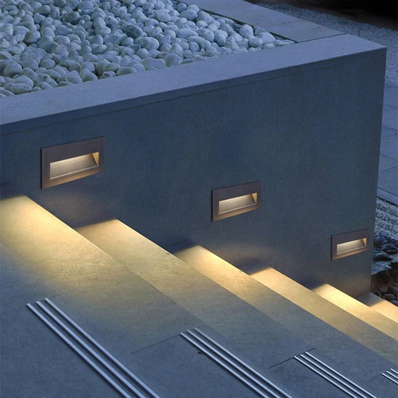 DecorBites™ LED Embedded Wall Light for Outdoor Step&Stair, IP65 Waterproof Recessed Wall Lamp