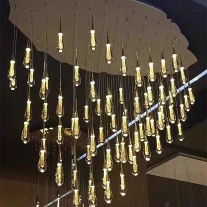 DecorBites™ Crystal LED Chandelier: Elegant Lighting for Home, Restaurant, and Bar