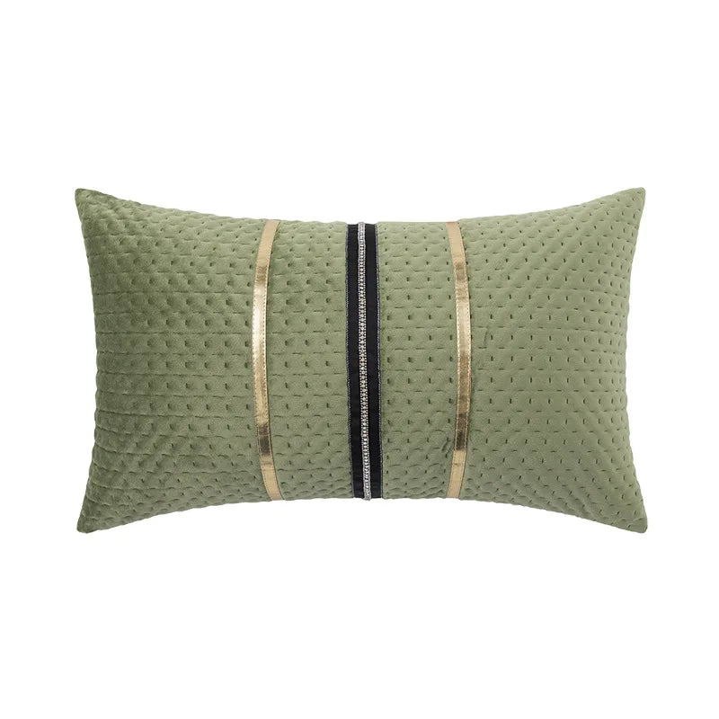 DecorBites™ Luxe Gray & White Cushion Cover 45X45CM for Modern Home Decor & Sofa