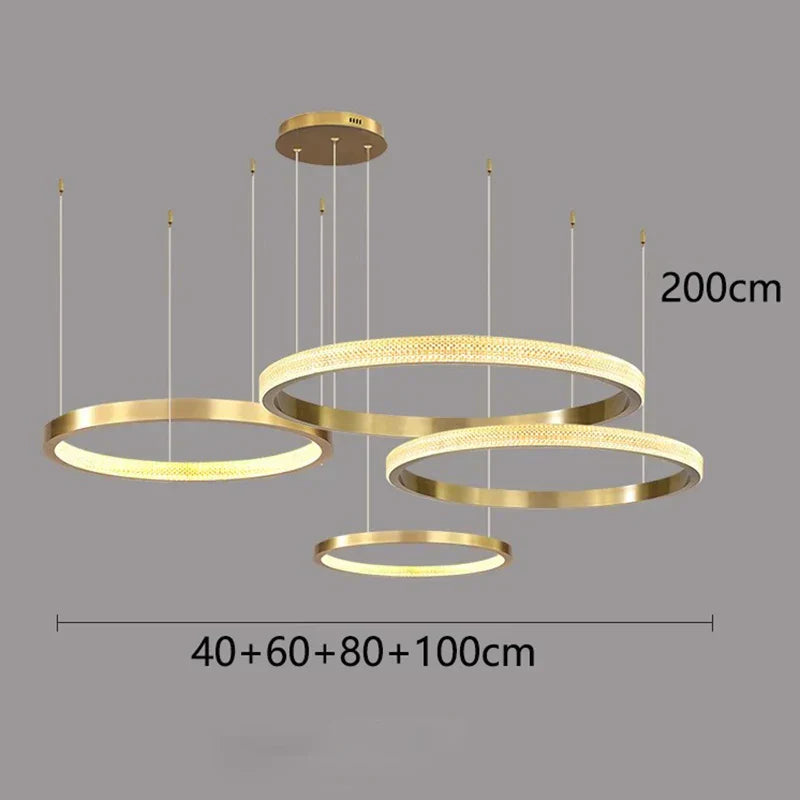 DecorBites™ Crystal Chandelier for Living and Dining Room, Luxury Pendant Light for Home Décor