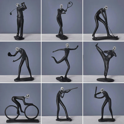 DecorBites™ Abstract Athlete Statue Sculpture for Home Office Decor