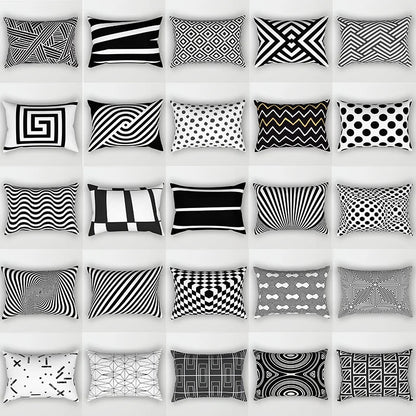 DecorBites™ Geometric Wave Line Waist Pillowcase Set