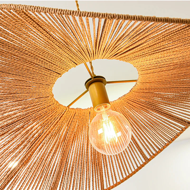 DecorBites™ Bamboo Wabi Sabi Chandelier Pendant Lights - Nordic Retro Design for Home Decor