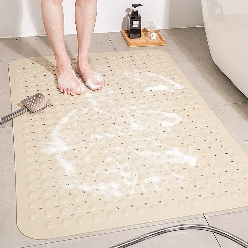 DecorBites™ Large Non-Toxic Non-Slip Bath Mat with Suction Cups for Safety and Comfort