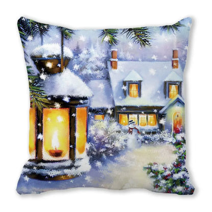 DecorBites™ Christmas Short Plush Pillowcase 45x45cm Home Decor