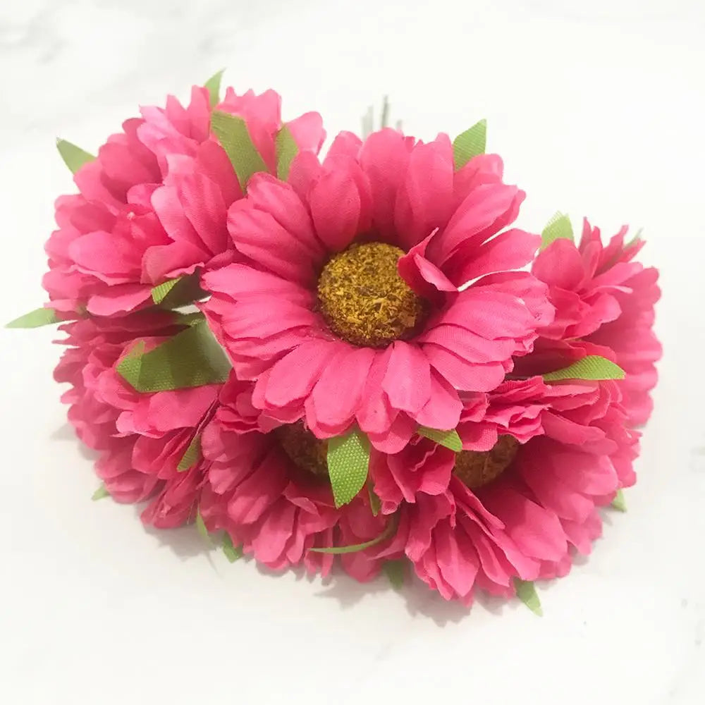 DecorBites™ 200pcs Mixed Rose Red Flower Cherry Stamen Berries Bundle for DIY Decor