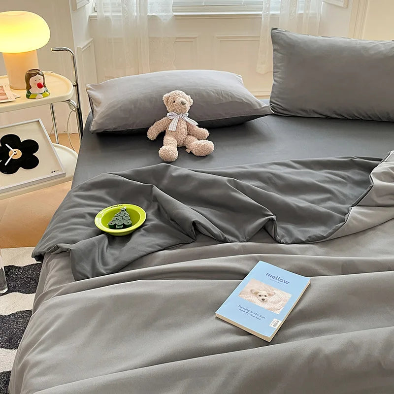 DecorBites™ Cotton Quilted Duvet Cover Soft Comforter Skin-Friendly Bedclothes
