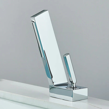 DecorBites™ Brass Waterfall Basin Faucet Hot/Cold Mixer Taps Single Handle Bathroom Sink