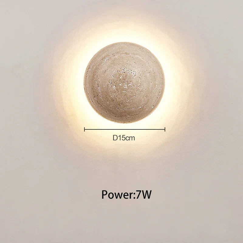 DecorBites™ Cave Stone Yellow Wall Lamp for Bedroom Ambiance - Nordic Style Lighting