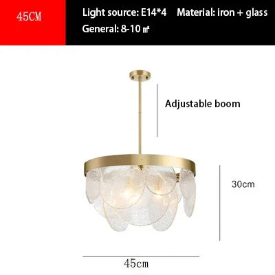 ™ LED Bubble Glass Ceiling Chandelier Light Fixture for Dining Kitchen Bedroom