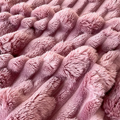 DecorBites™ Bamboo Velvet Blanket: Soft Flannel Sofa Cover & Shawlecessory