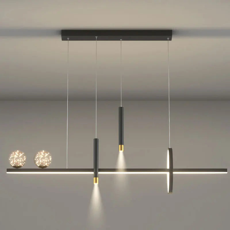 DecorBites™ Black Gold Pendant Lamp | Modern Indoor Light for Dining Room & Kitchen