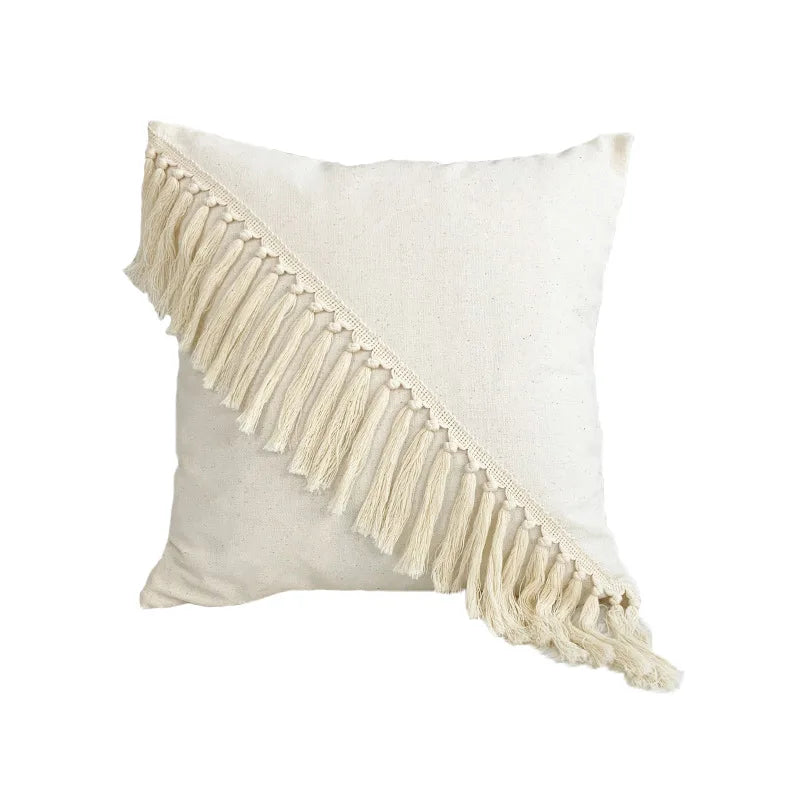 DecorBites™ Boho White Lace Floral Sofa Cushion Cover Wedding Decor Throw Pillows