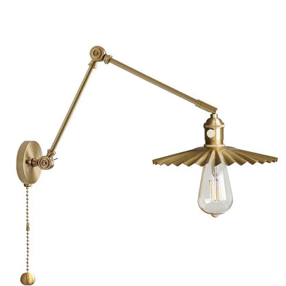 DecorBites™ Adjustable Copper Wall Sconce Edison Lamp LED - Modern Bedroom Bathroom Light