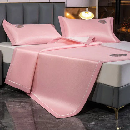 DecorBites™ Carbon Light Cooling Mat: Luxury Breathable Bed Protection Pad for Cool Summer Sleep