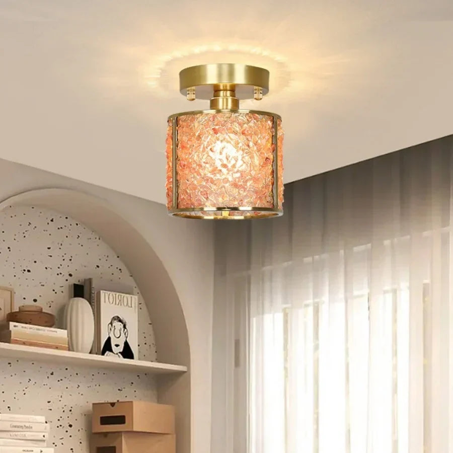 DecorBites™ Column Glass Crystal Ceiling Light for Nordic Modern Home Decor