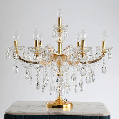 DecorBites™ Crystal Table Light: Modern Luxury Nordic Indoor Lighting for Living Room Bedroom