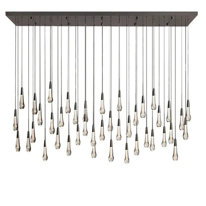 DecorBites™ Crystal Water-drop Chandelier Light Fixture - Luxury Stairwell Decor
