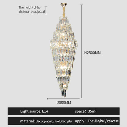 DecorBites™ Crystal Chandelier for Luxe Modern European Villa Decor