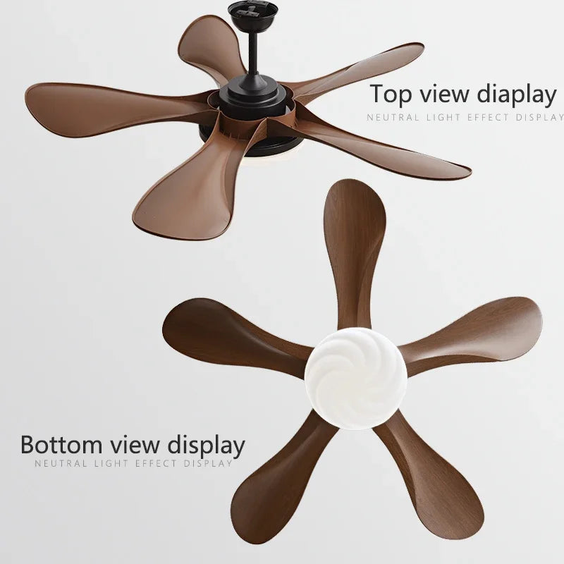 DecorBites™ 58-Inch Black Ceiling Fan Light for Dining & Living Rooms has Strong Winds.